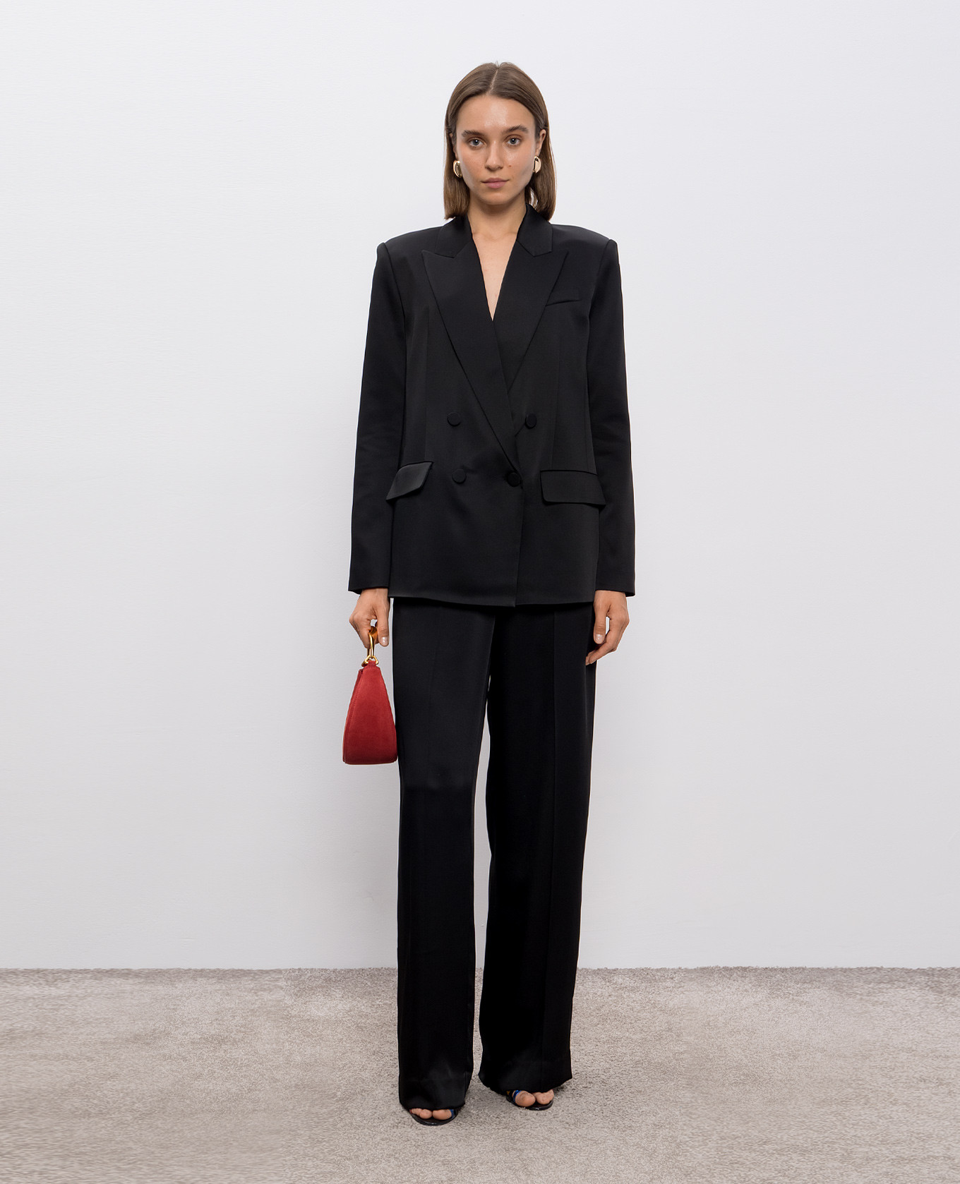 

Norah black double-breasted jacket Simkhai