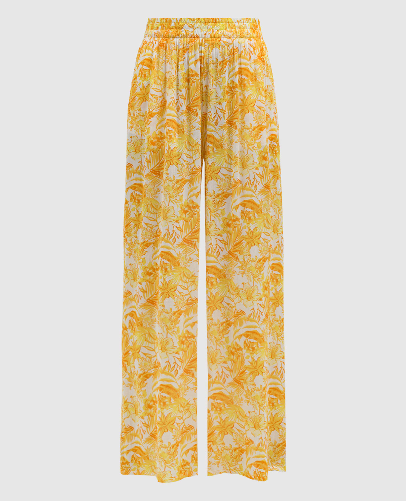 

White pants in TAHITI FLOWERS print Vilebrequin, Белый