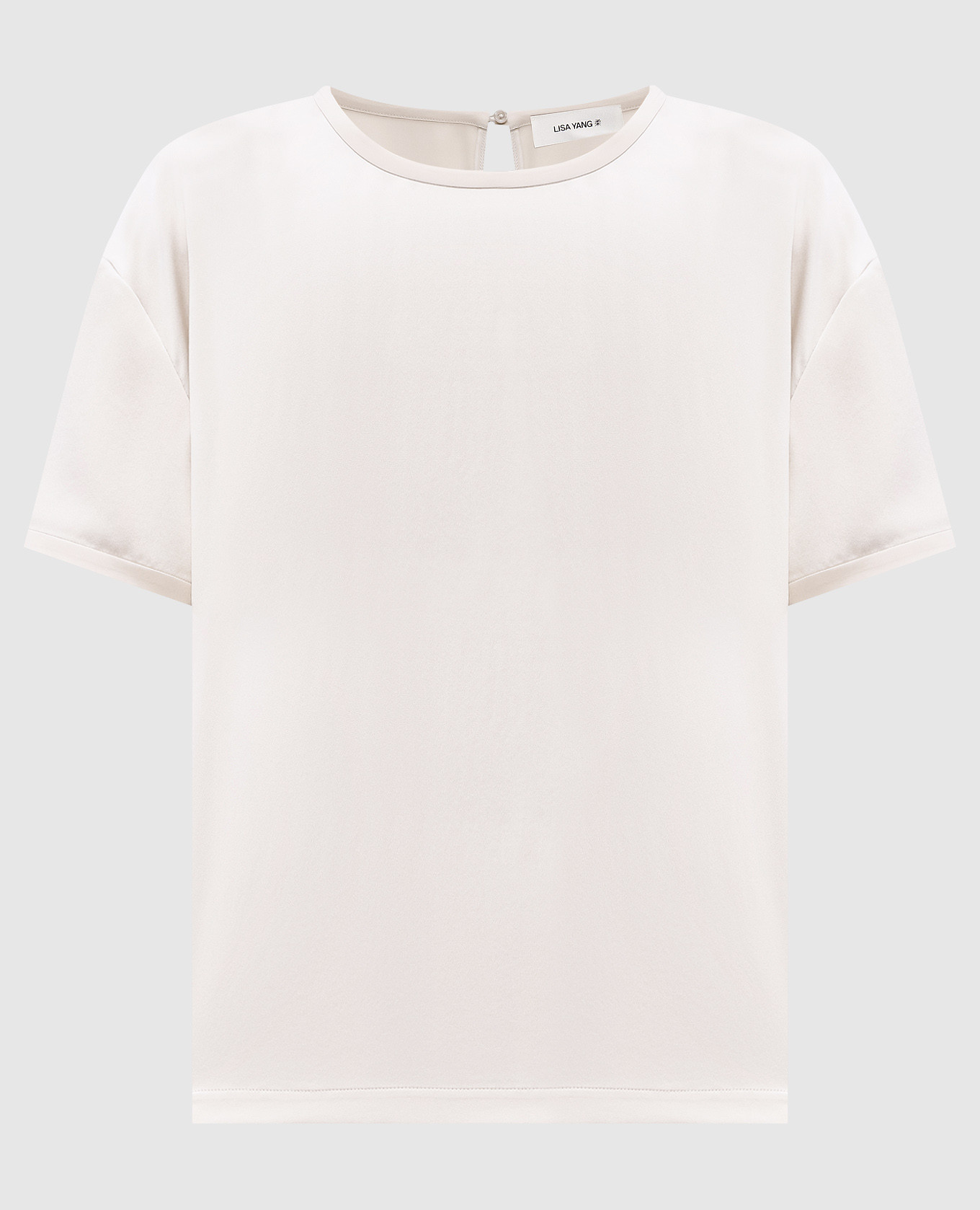 Beige silk blouse LISA YANG