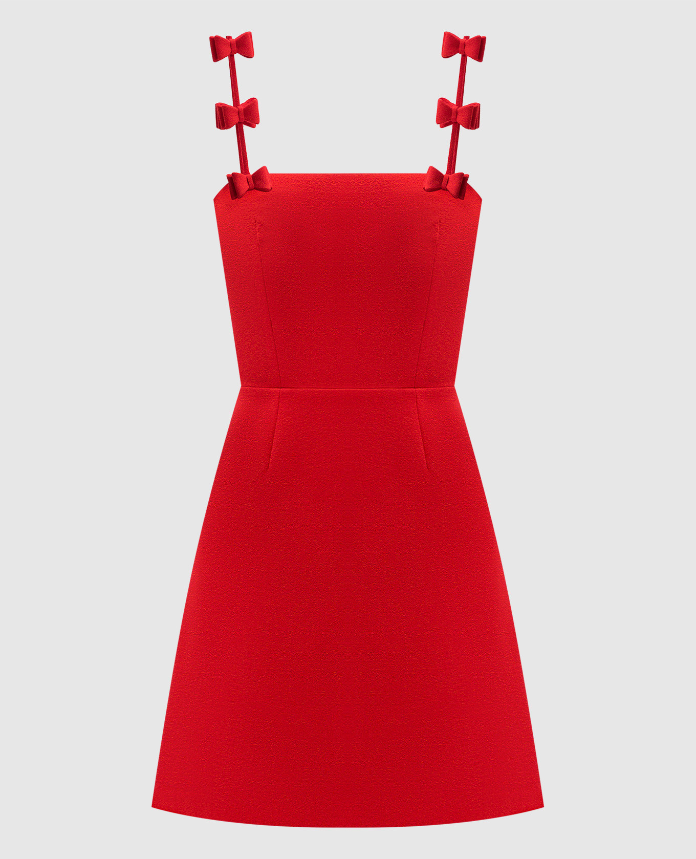 

Petit Cadeau red mini dress with wool Mach&Mach, Красный