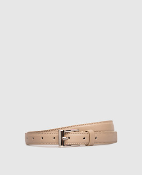 Babe Pay Pls Beige leather belt 0C001