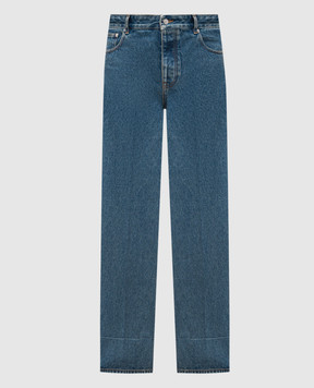 Valentino Blue jeans with logo patch 7V3DE04QB0W