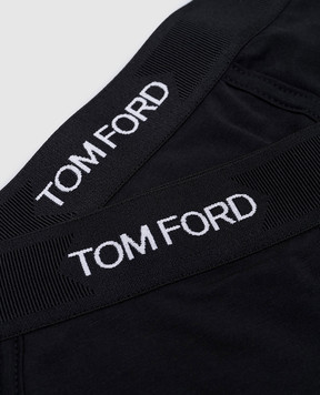 Tom Ford Set of black boxer briefs with logo T4XC31410