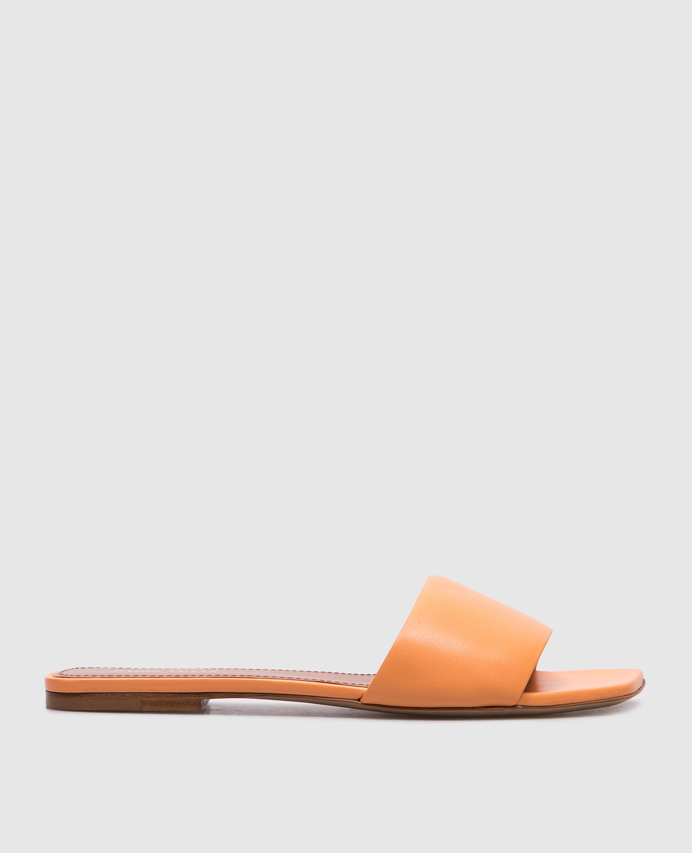 

Sanremo orange leather flip-flops Paris Texas