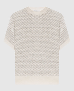 Peserico Beige alpaca wool sweater with lurex A99326F059288C