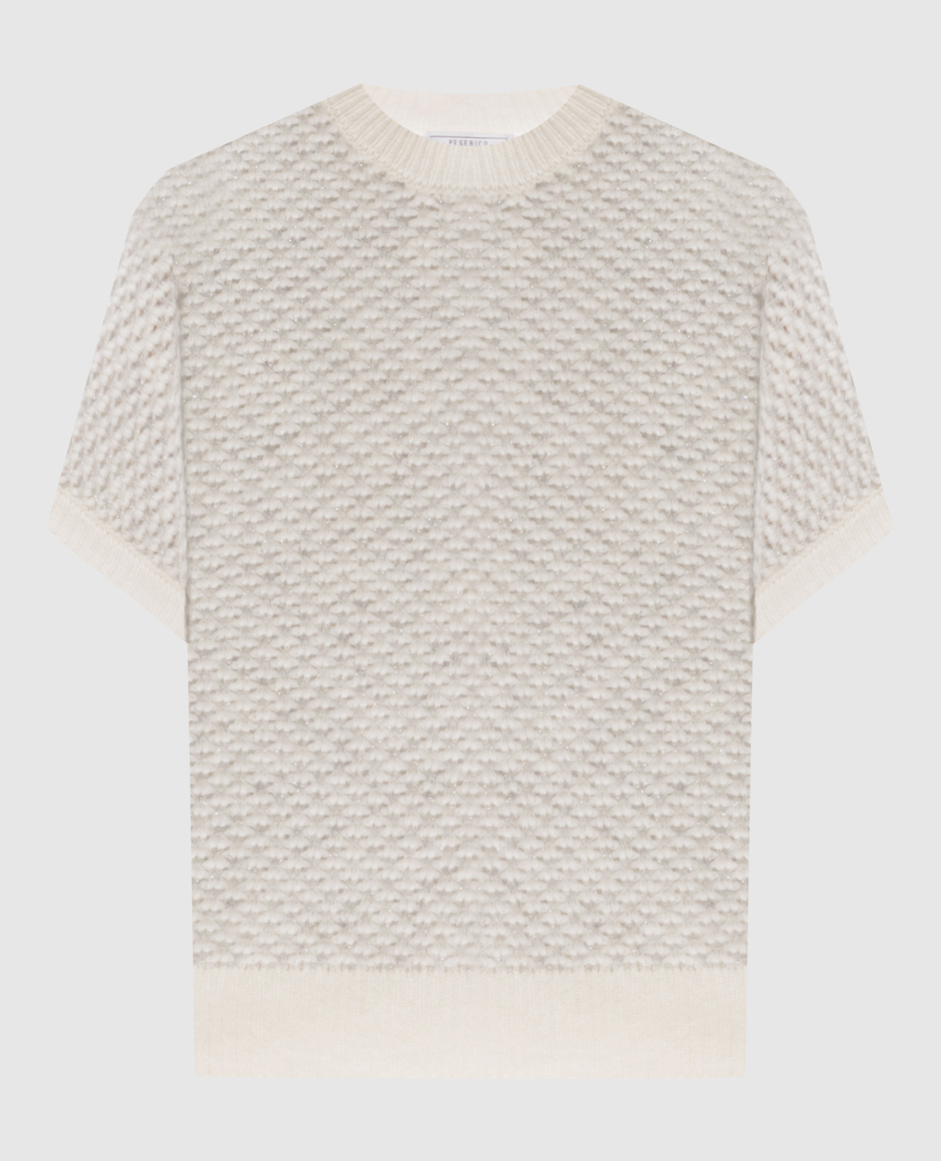 Beige alpaca wool sweater with lurex Peserico