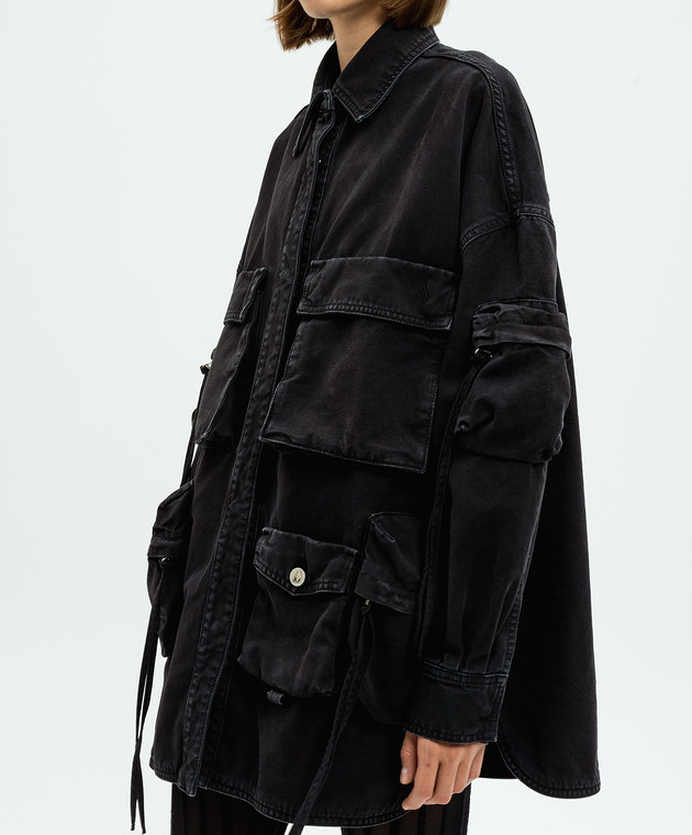 The Attico - Black Fern Denim Jacket 247WCB48D088 - shop