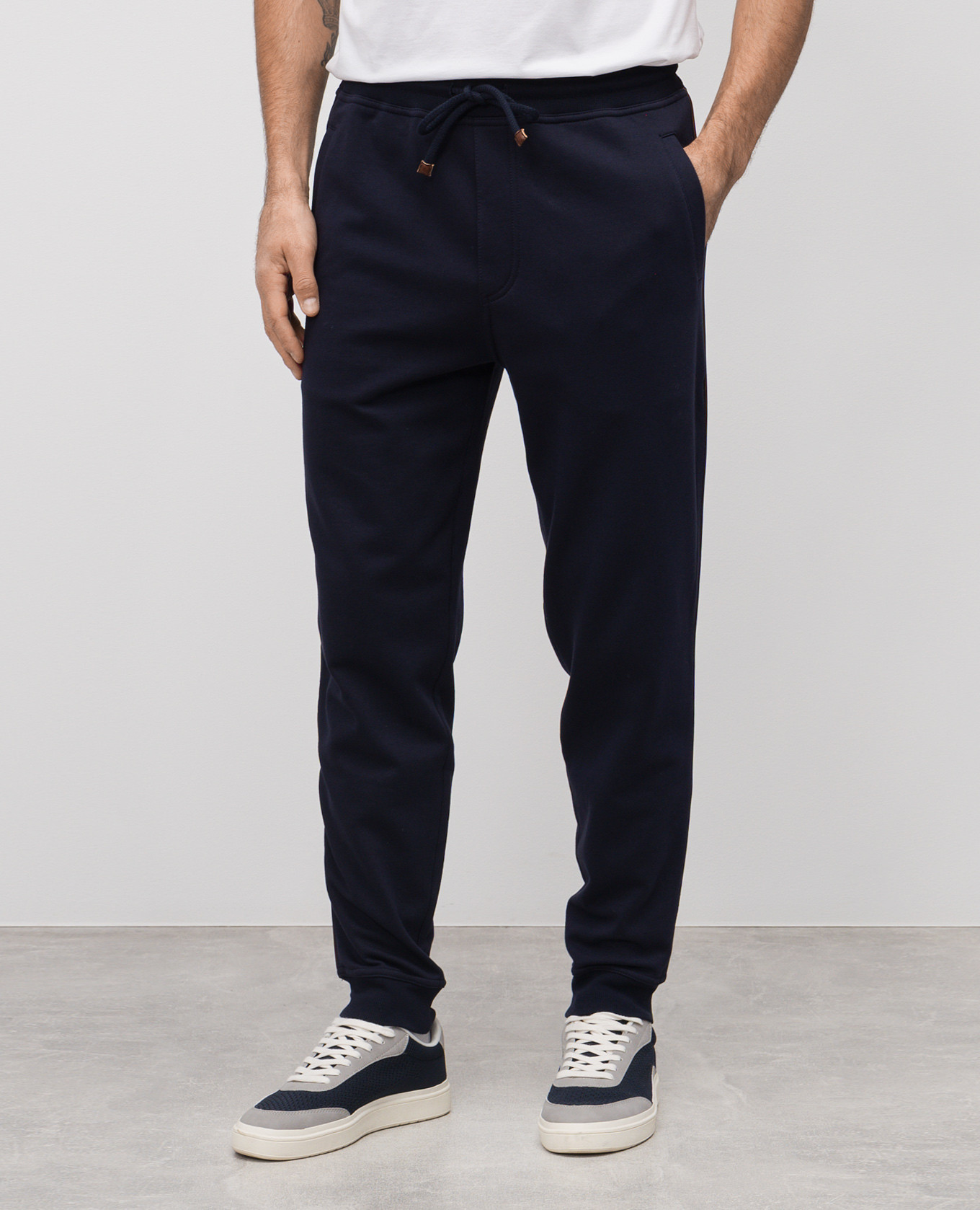 

Blue track pants with piping Brunello Cucinelli