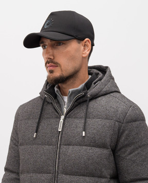Stefano Ricci Black cap with textured logo MCV53NV15FPL001H