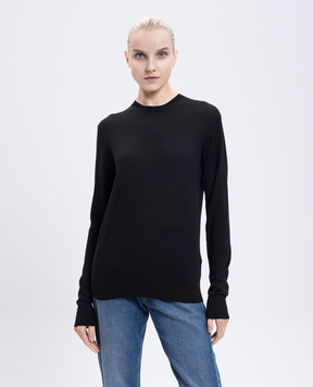 Toteme Black wool and silk jumper 252WRT0469YA0190