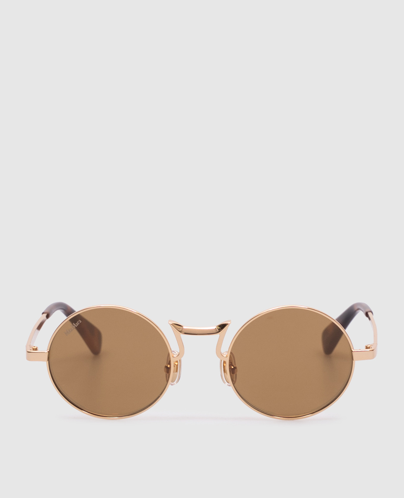 

SAFIYE gold sunglasses with logo Max Mara, Golden
