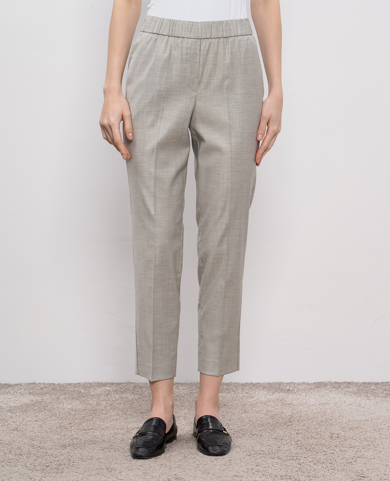 Gray pants with wool Peserico 2