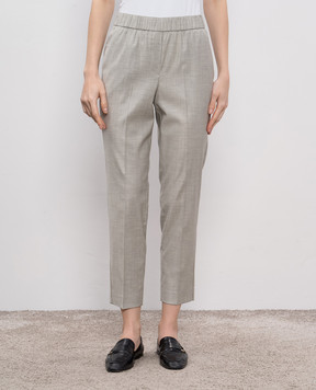 Peserico Gray pants with wool A0457206461