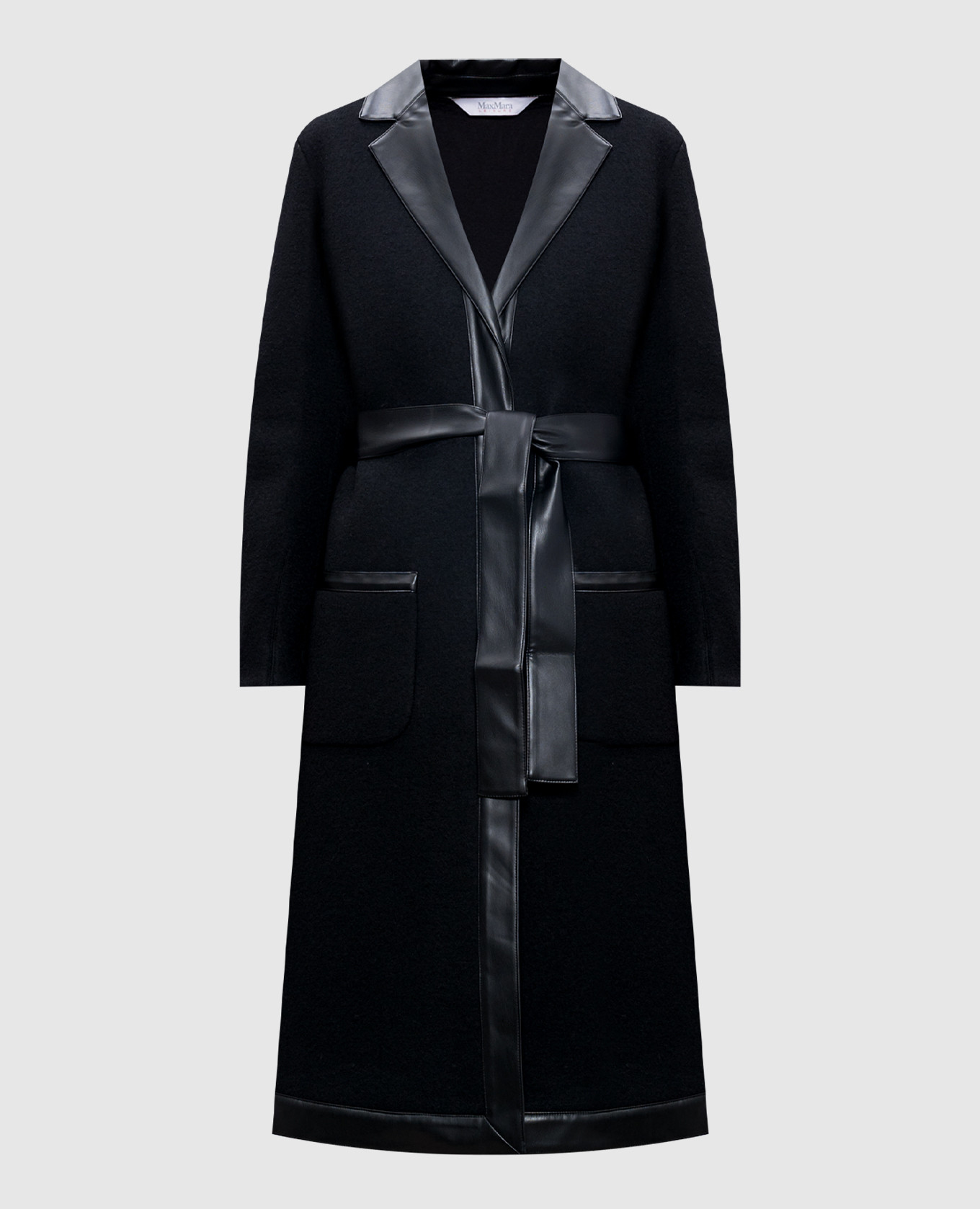 

Black LOTUS coat with wool Max Mara