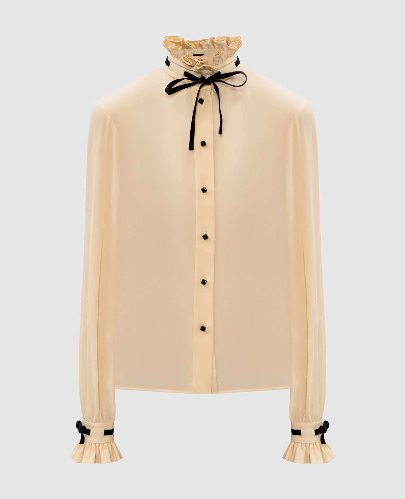 

Beige silk blouse Valentino