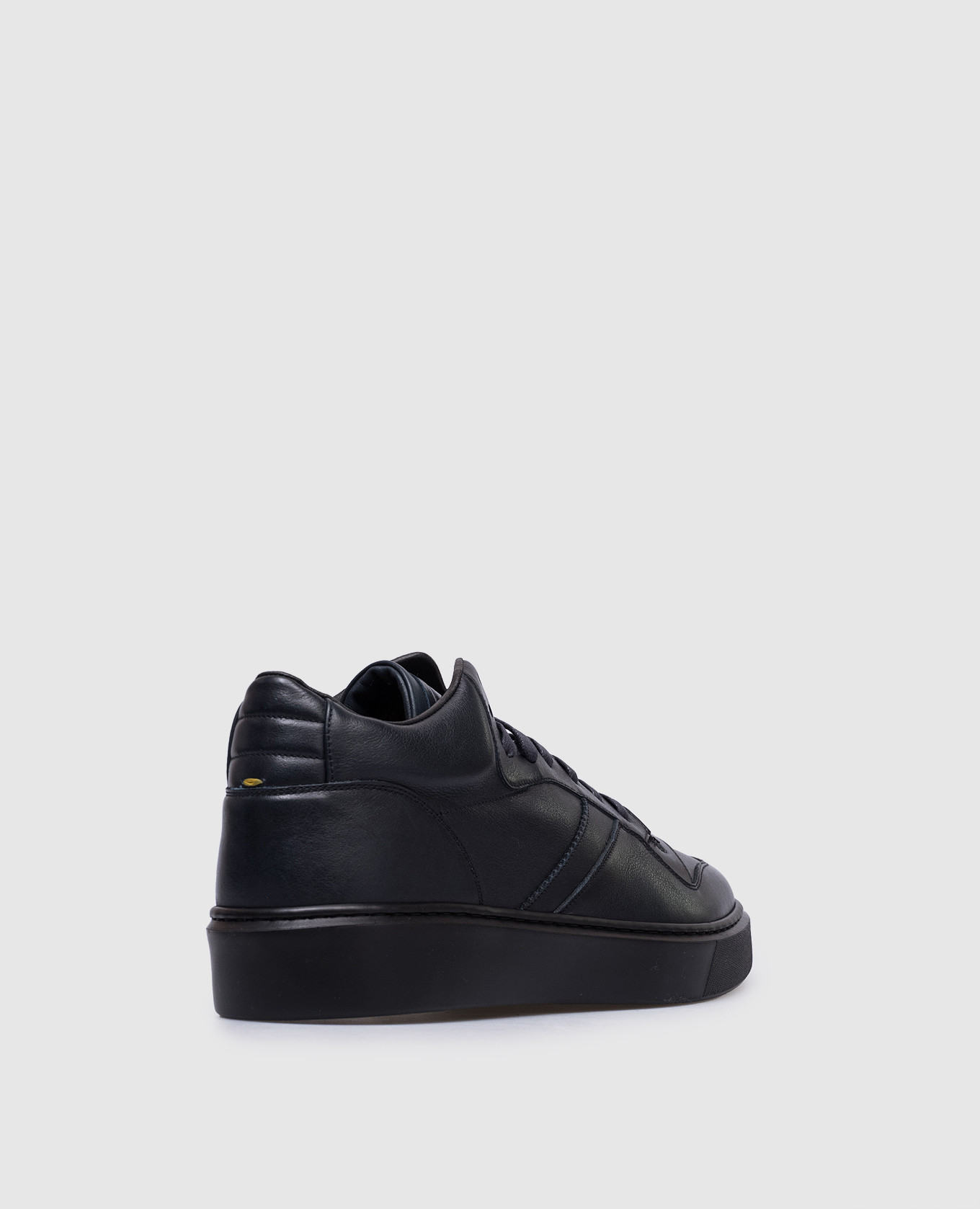 

Blue leather sneakers with fur Doucal's