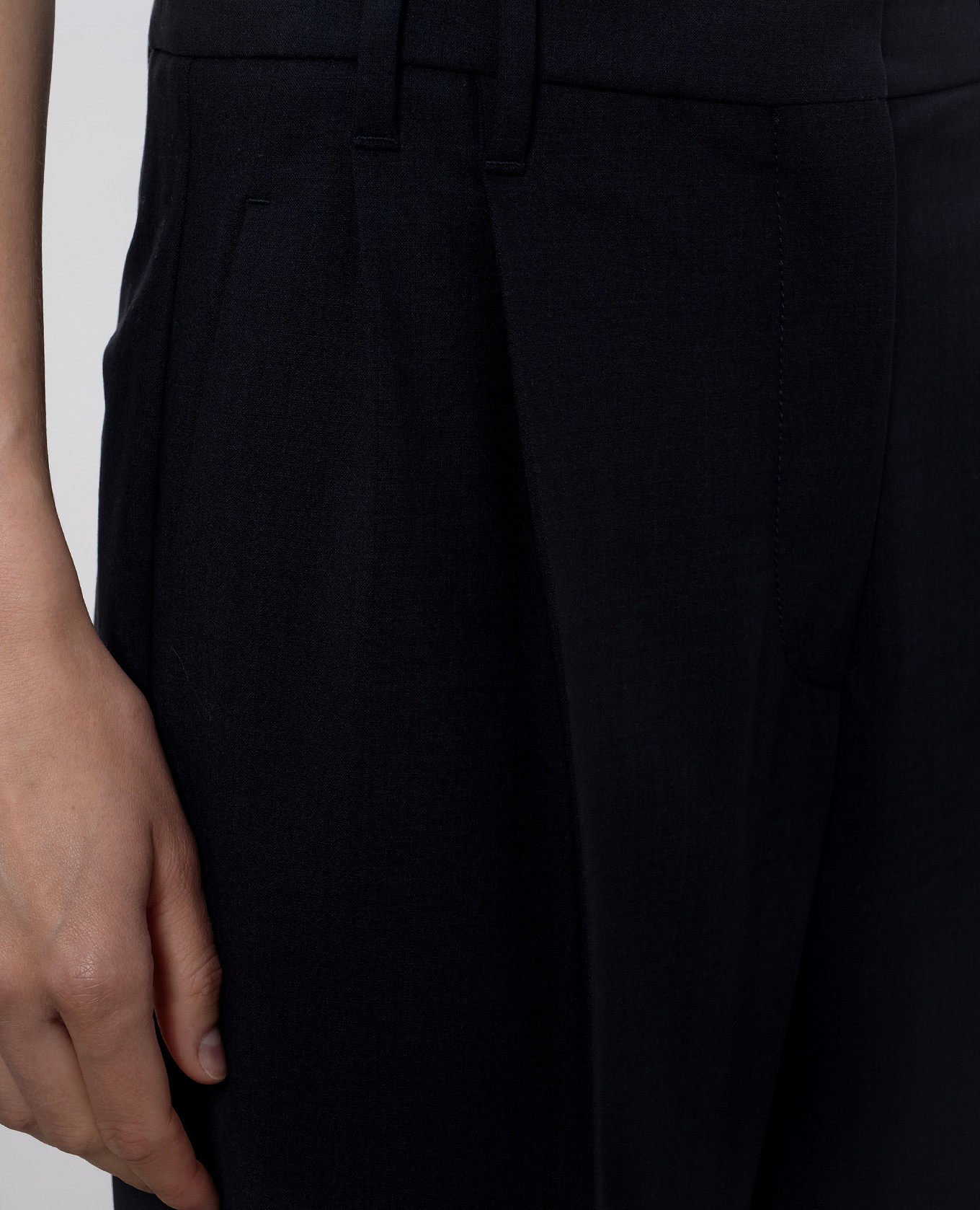 

Blue wool pants with monil chain Brunello Cucinelli