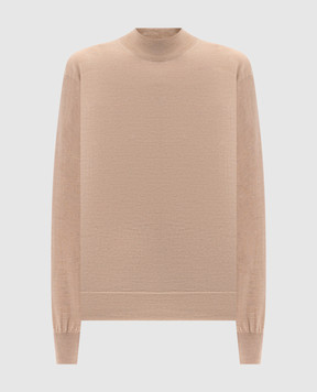 John Smedley Beige Amity Merino Wool Jumper AMITY