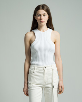 Ann Demeulemeester White top Noya with a scar 2401WKN42KN030
