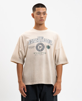 Palm Angels Dollar Loos beige printed t-shirt PMAA10DF25JER003