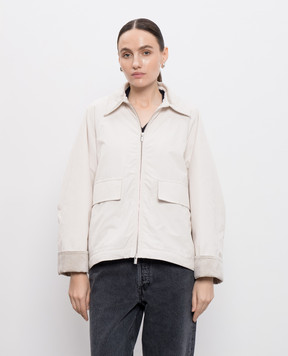 Peserico Beige jacket with monil chain A210177312C