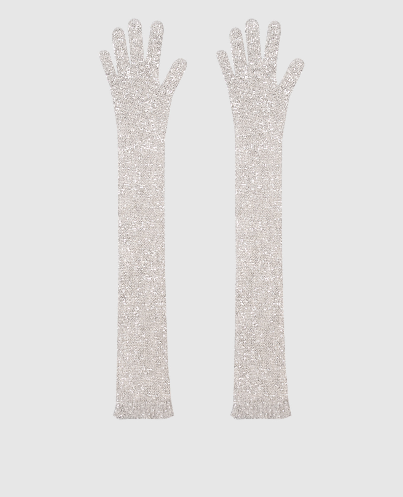 

Beige long wool gloves with sequins Brunello Cucinelli