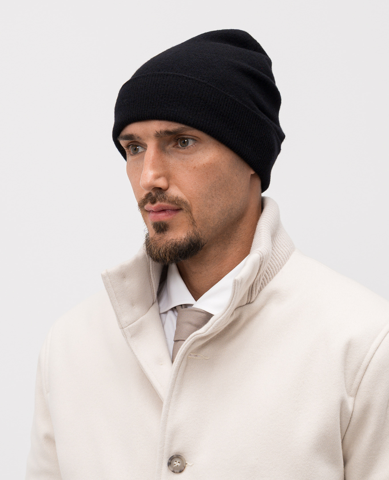 

Blue wool and cashmere hat Peserico