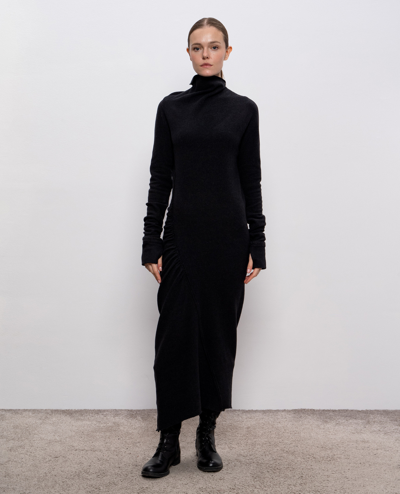 

Gray dress with drapery Marc Le Bihan, Grey