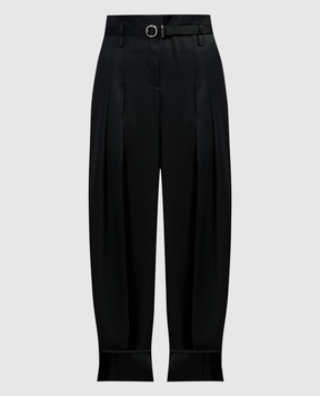 Jil Sander Black pants with silk J02KA0214J65112