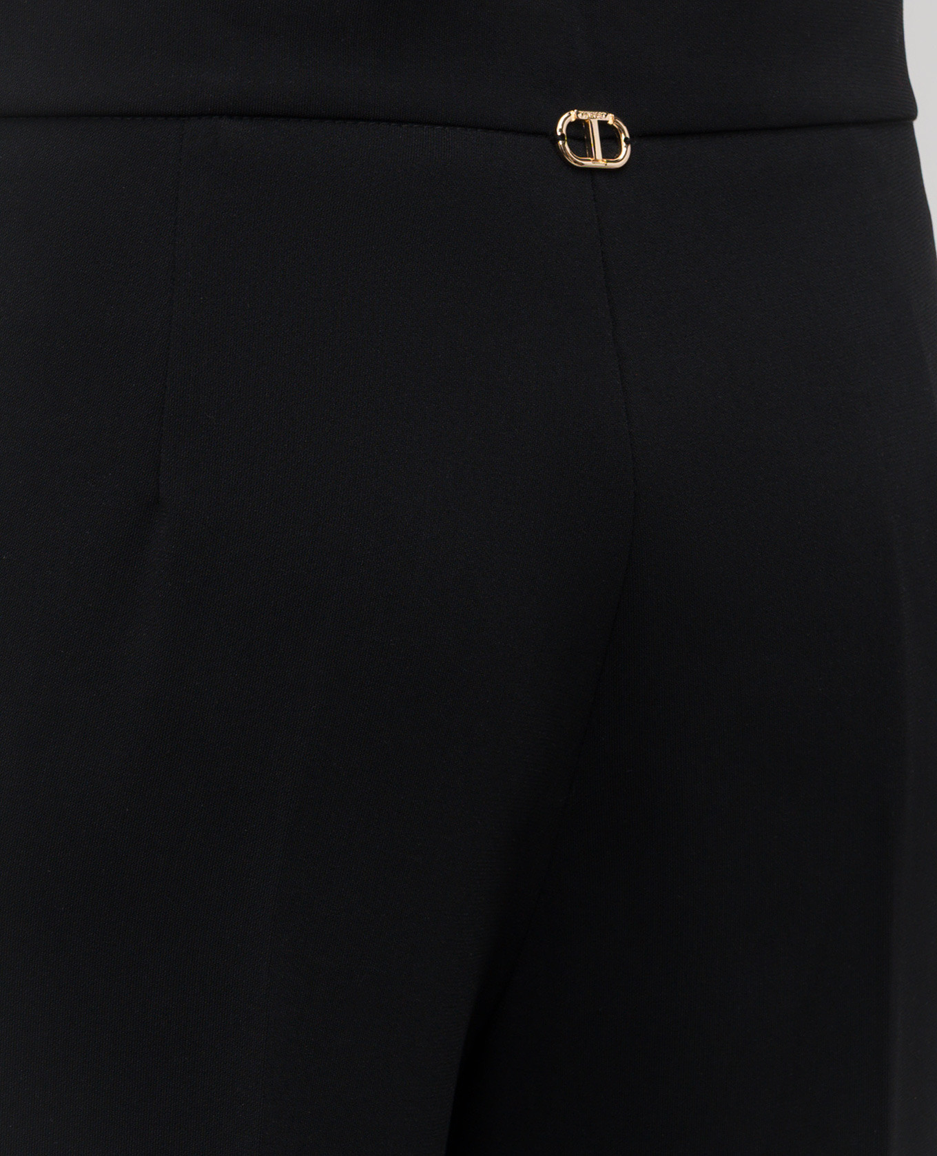 Black pants with logo Twinset 5