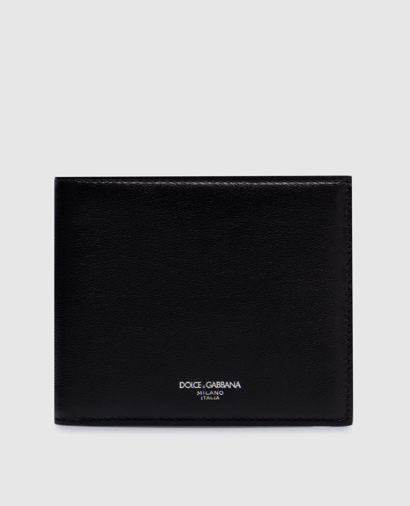 

Black leather purse with logo Dolce&Gabbana