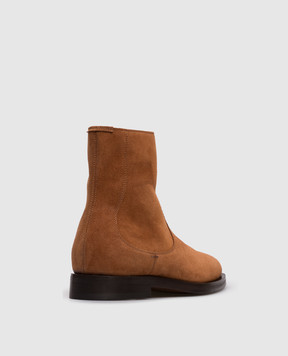 Brunello Cucinelli Brown suede boots MZUDERV716