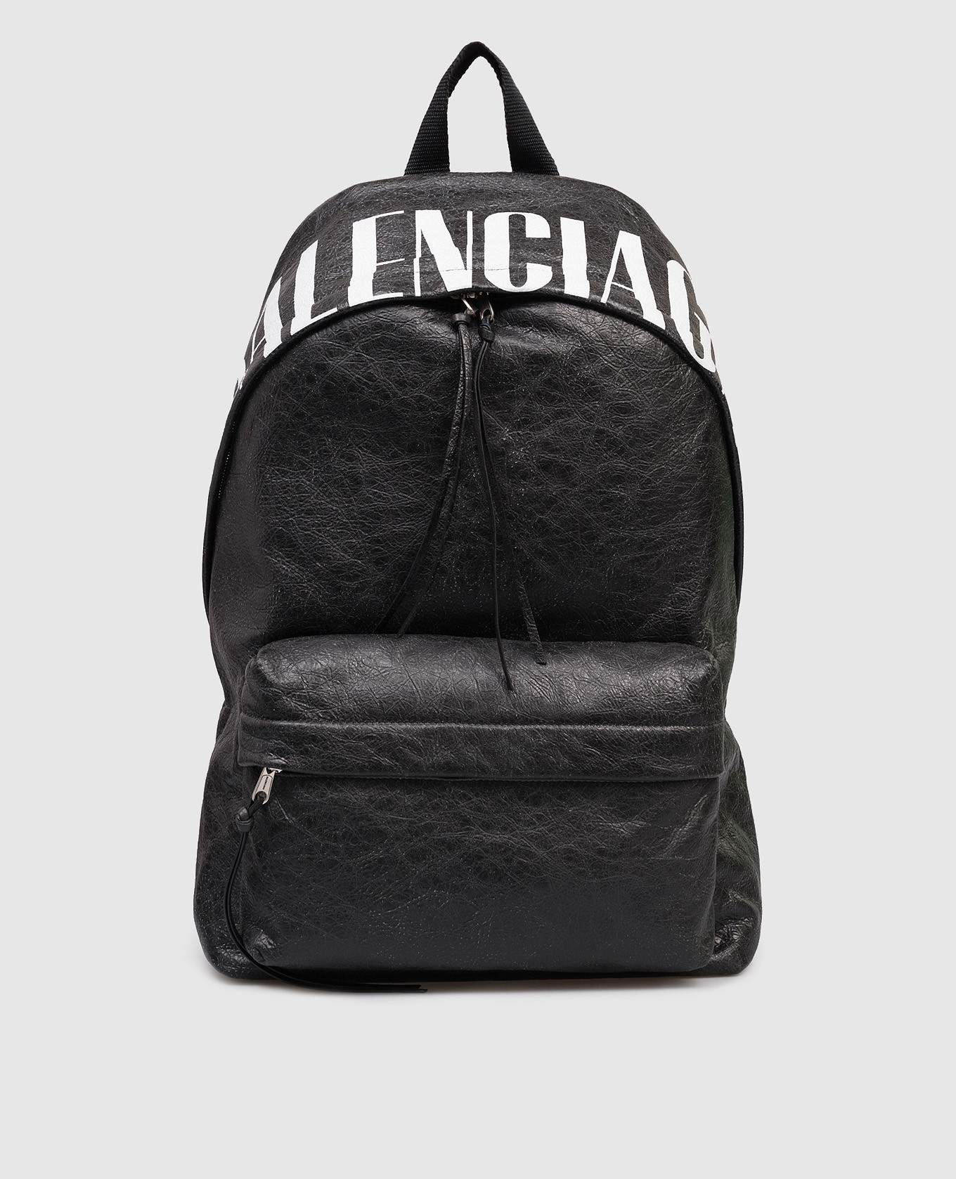 

Black leather backpack Editor Balenciaga