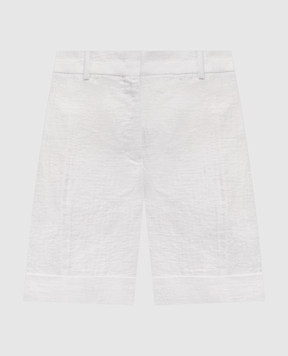 Jil Sander White linen shorts with lapels J02KA0333J60083