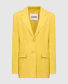 Jil Sander Yellow jacket with linen J02BN0153J65005