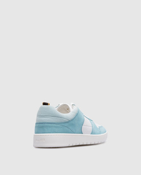 MooRER BANKSY blue leather sneakers BANKSYP5E
