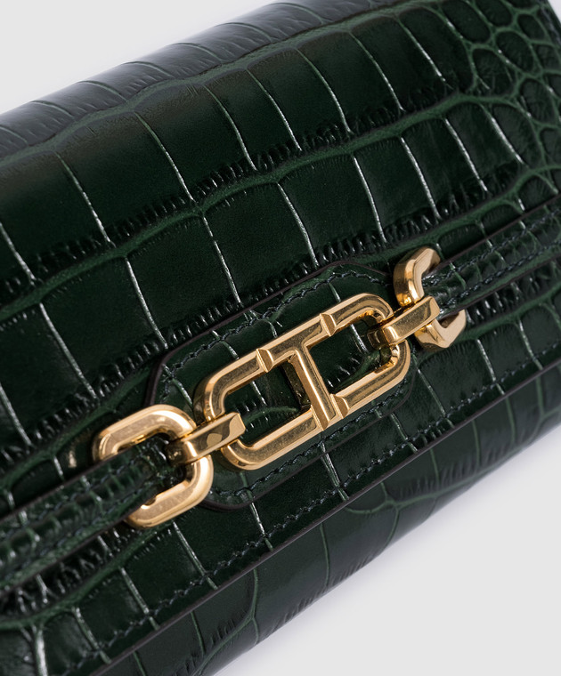 Tom Ford - Green leather wallet WHITNEY CONTINENTAL with