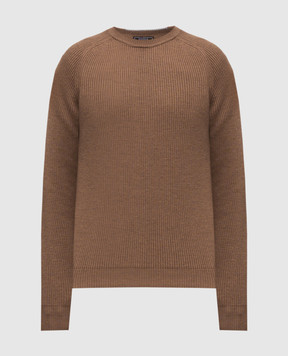 Peserico Brown wool sweater R59425F079044C
