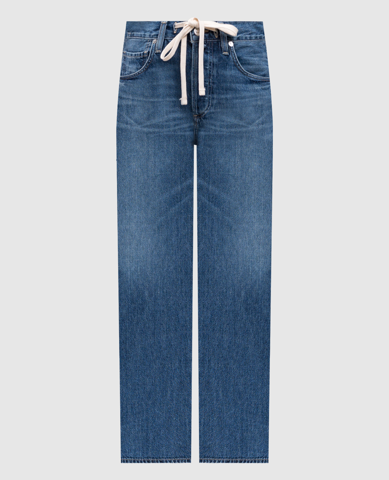 Brynn blue jeans with leather logo patch CITIZENS OF HUMANITY