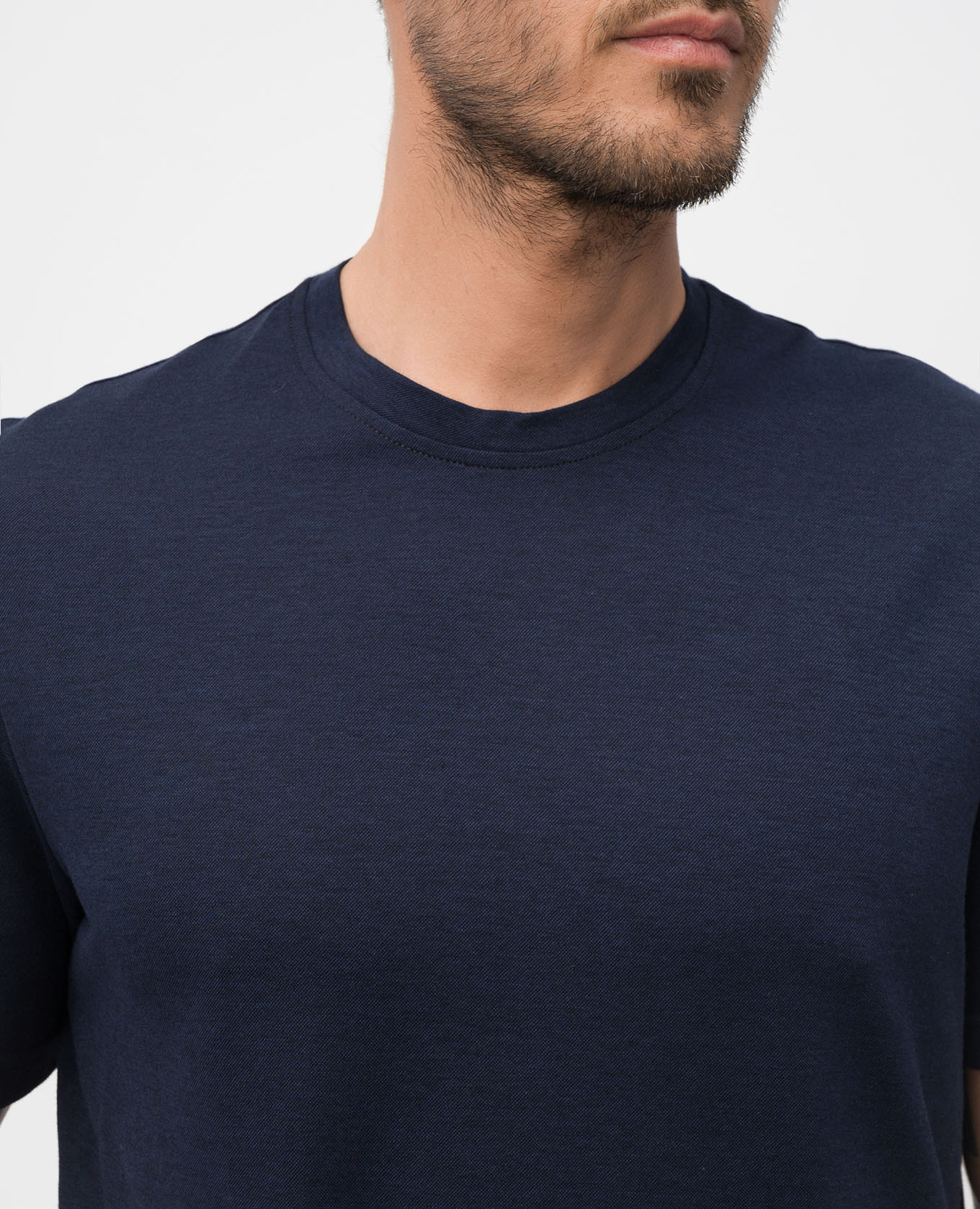 

Blue t-shirt with logo patch CAPOBIANCO