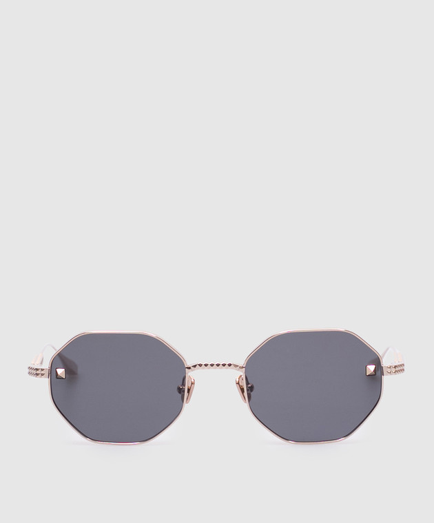 Valentino - Silver V-stud sunglasses VLS122A52 - shop with  display picture 3