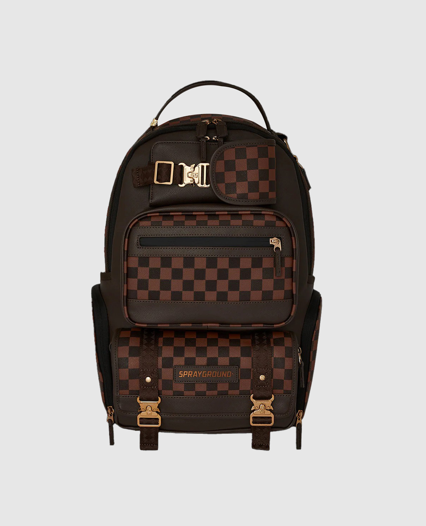 

Children's brown backpack FLEX CHEX CARGO Sprayground