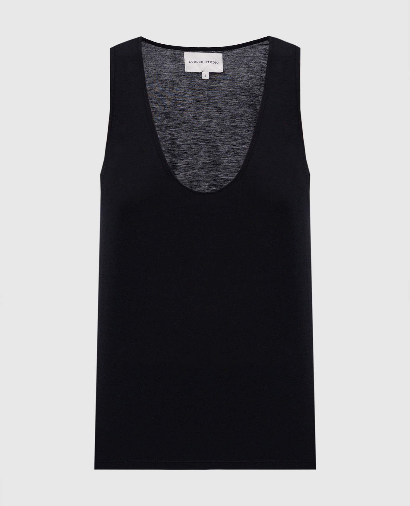 

Black ALBIA top with wool Lou Lou Studio