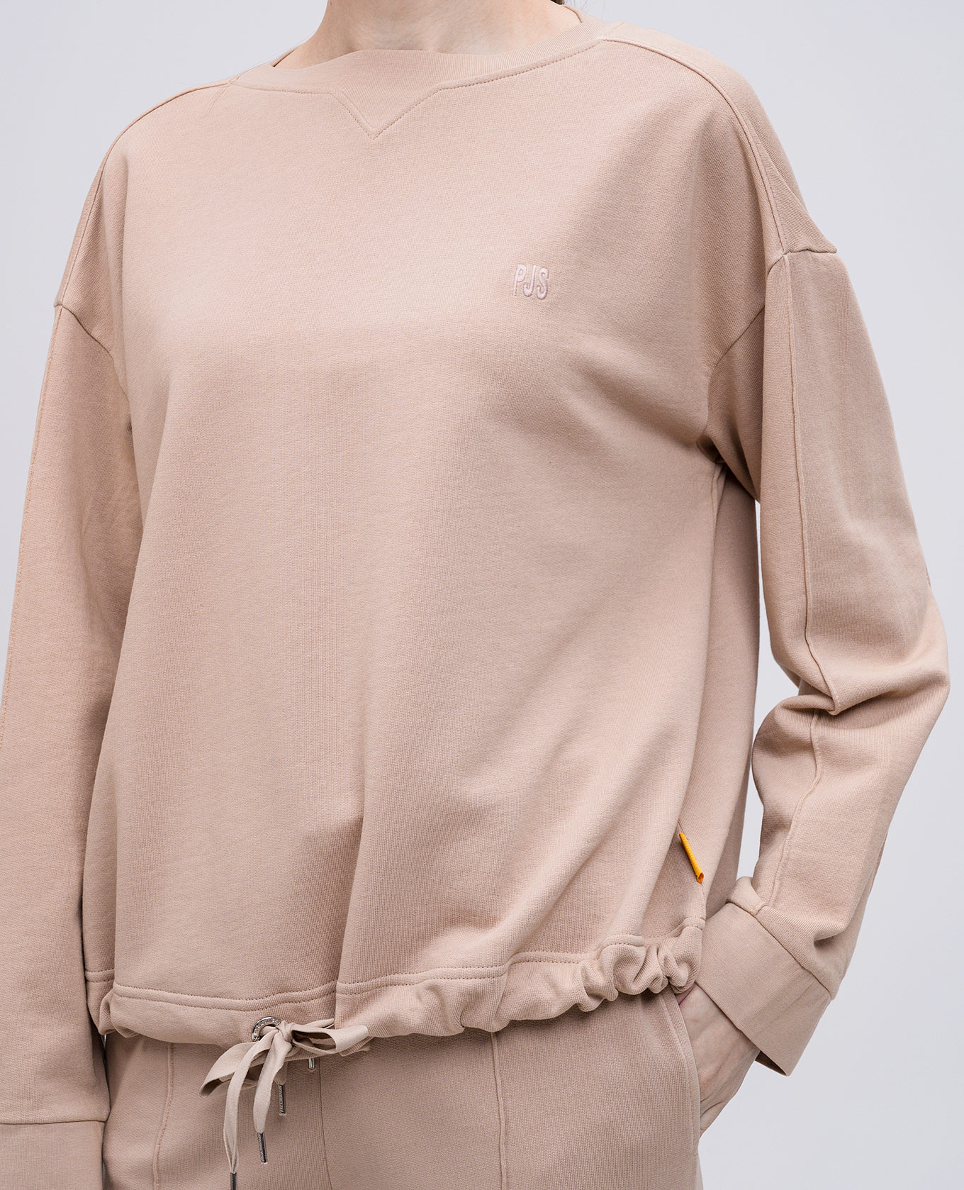 

Beige Gwen sweatshirt with logo embroidery Parajumpers