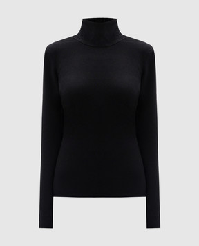 Givenchy Black 4G Logo Embroidered Crew Neck Wool & Cashmere Sweater BW90RN4ZN9