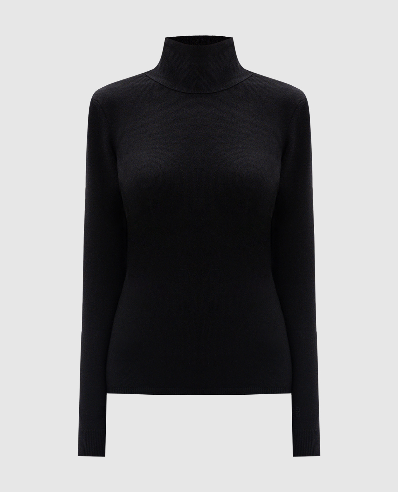 Black 4G Logo Embroidered Crew Neck Wool &amp; Cashmere Sweater Givenchy