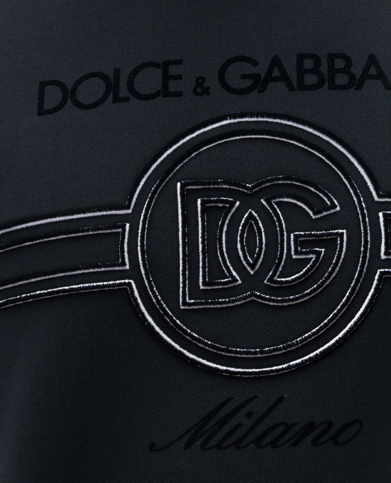 

Blue sweatshirt with logo Dolce&Gabbana