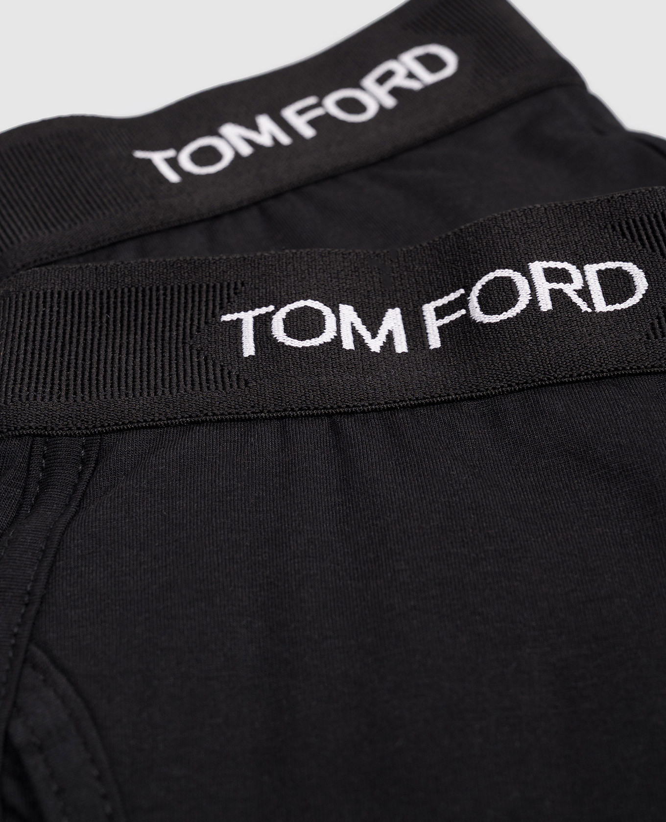 Set of black boxer briefs with contrasting logo pattern Tom Ford 3