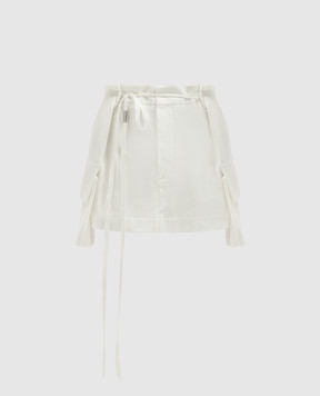 Ann Demeulemeester Thea white cargo skirt 2401WSK26FA431
