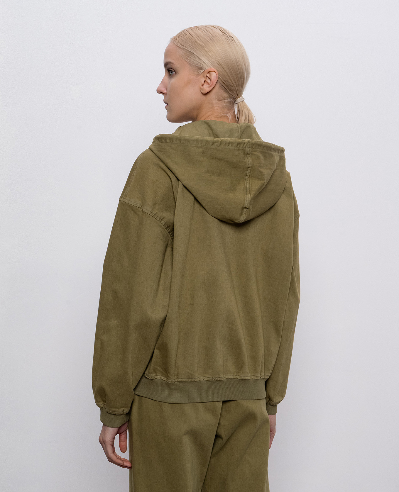 

Green sports jacket with lace Twinset